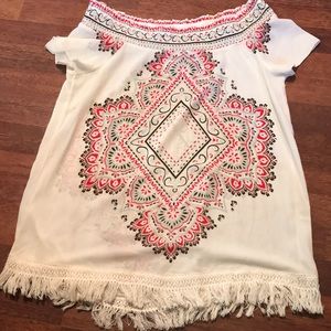 Flowy off the shoulder shirt